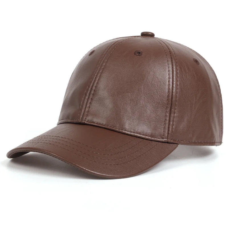 Casquette Unisexe Cuir PU